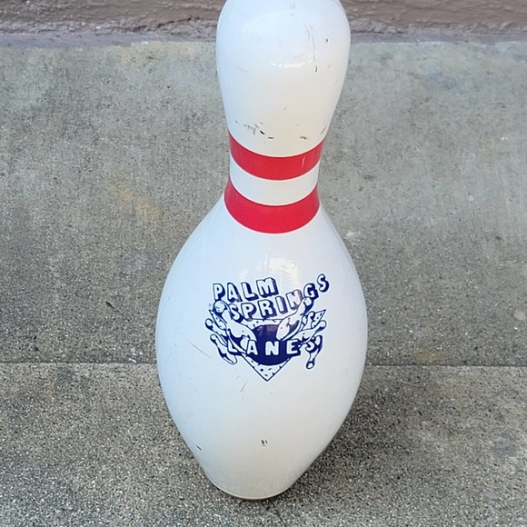 Vtg AMF Palm Springs Lanes Happy Birthday Bowling Pin - Picture 3 of 5